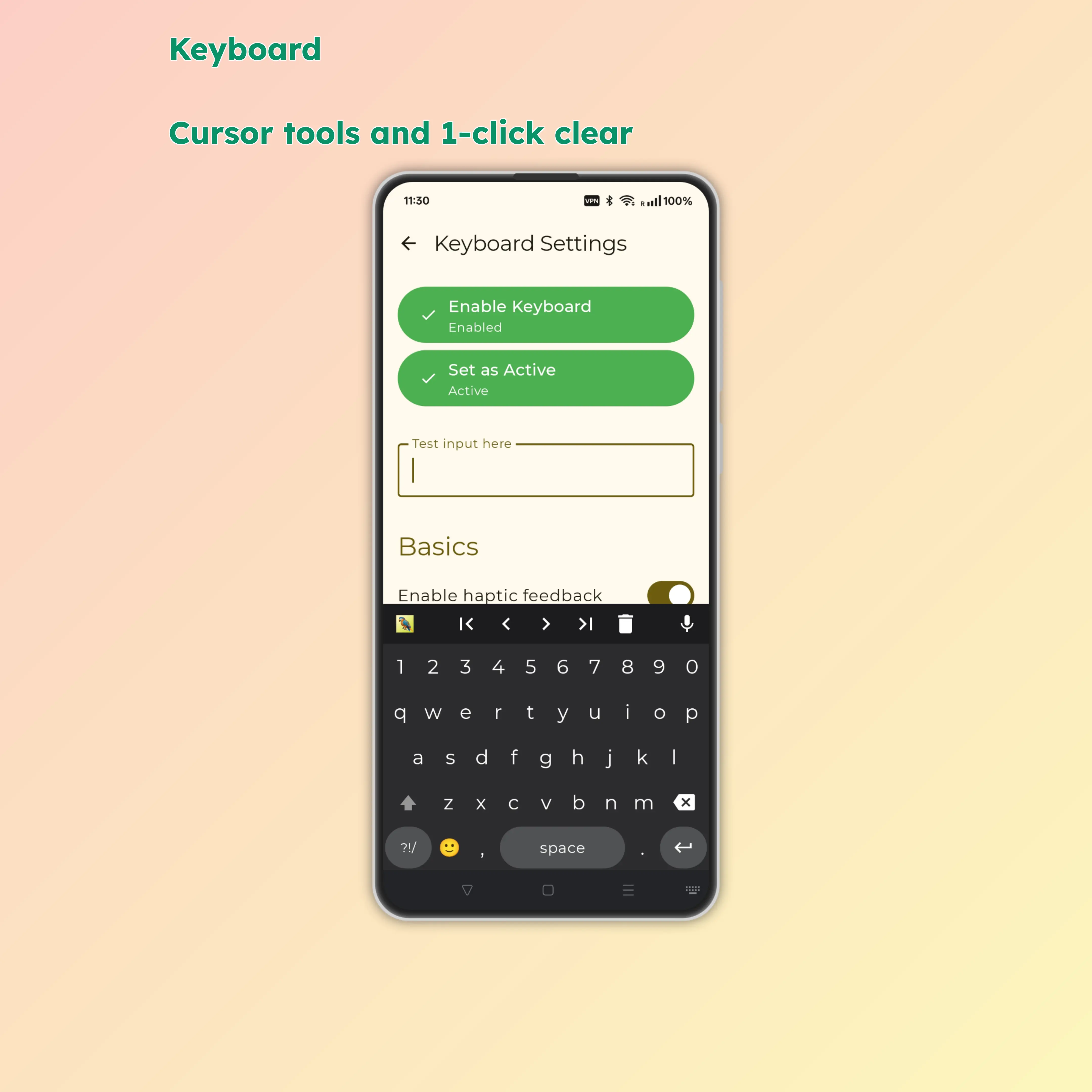 AI voice keyboard interface